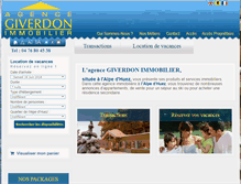 Tablet Screenshot of giverdon-immobilier.fr